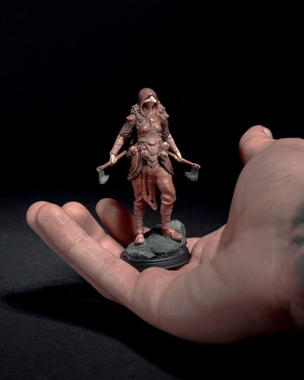 Revna, the Tribal Viking | Detailed Miniature Figure | Unique Collectible | Fantasy Character | Gaming Piece | Tabletop RPG | Artisan Craft