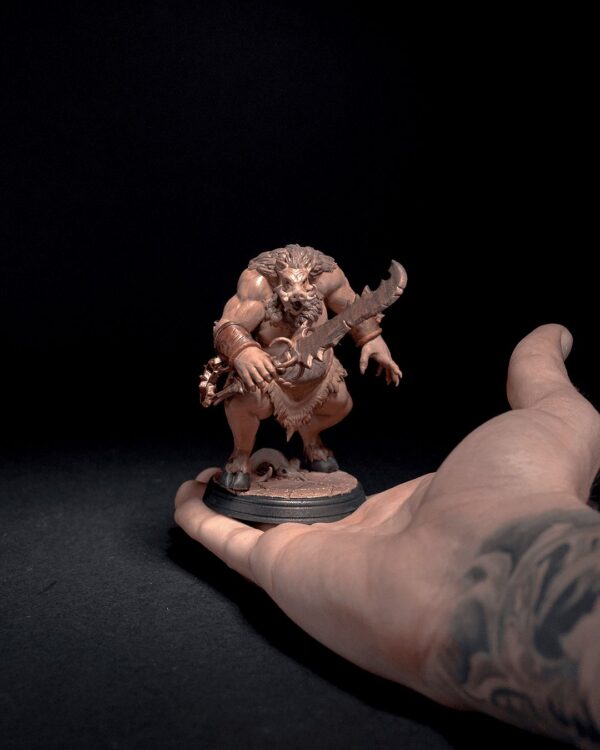 Wilbur, the Warrior | Miniatures | Unique Tabletop Gaming Piece | Fantasy RPG | Collectible Figurine | Gift for Gamers | Adventure | D&D