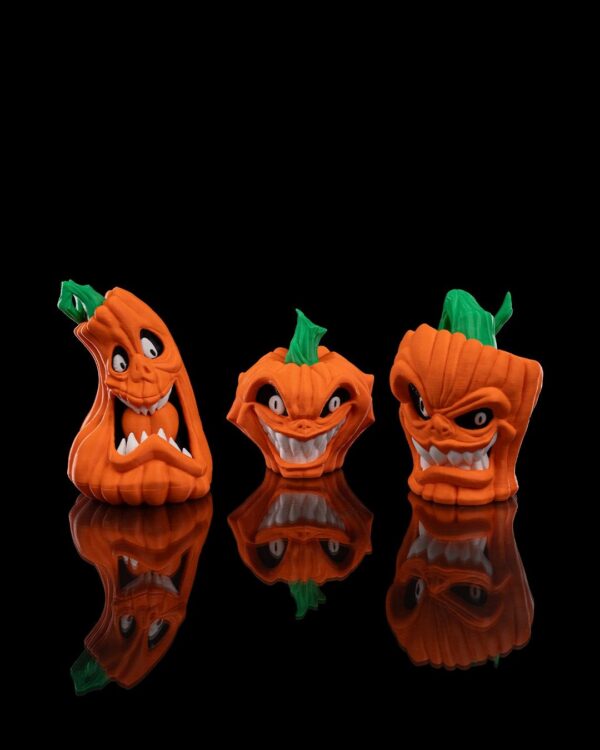 Fun-pkin Statues | Seasonal Halloween Decor | Unique Pumpkin Sculpture | Home Decor | Halloween Gift | Spooky Art