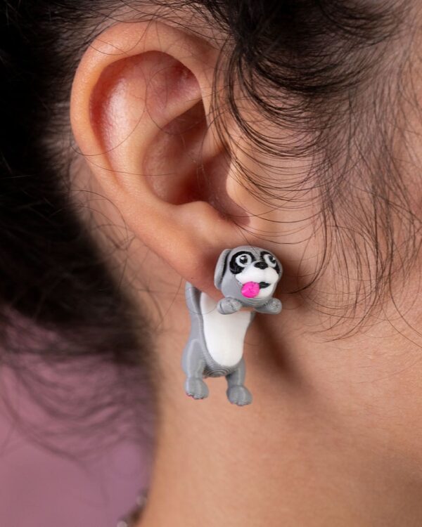 Pugged In - Costume & Accessories | Unique Hang in th'ear | Pug Dog Outfit, Fun Ear Hanger, Pet Lover Gift | Playful Design