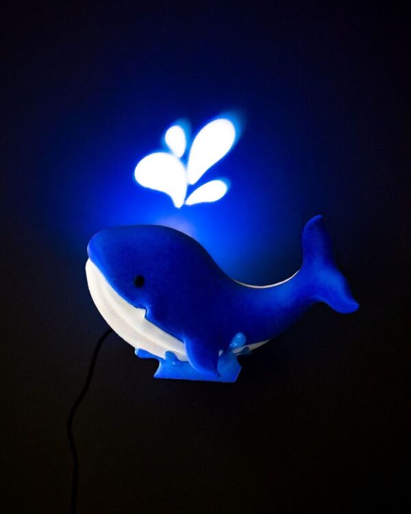 Baby Whale - Night Light | Adorable Whale Lamp, Cute Home Decor, Nursery Light, Kids Room Decor, Whale Nightlight, Gift for Baby Shower | Unique Design
