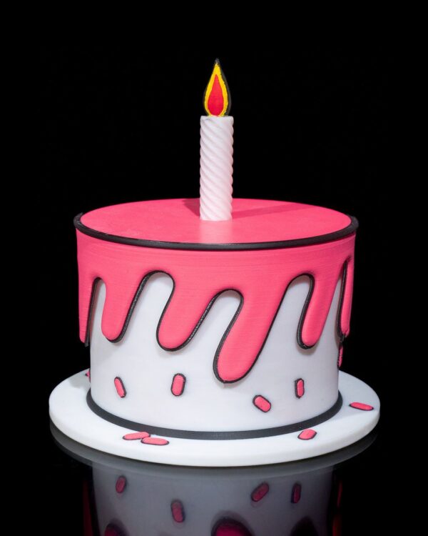 Birthday Cake Container | 3D Printed Cake Holder | Unique Party Decor | Custom Cake Box | Birthday Gift | Home Storage