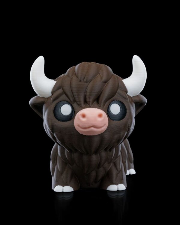 Chill Highland Cow - Playful Expression | Fun Tabletop Game Piece, Unique Toy, Animal Figurine, Home Decor, Cow Lover Gift, Rustic Vibe | Perfect for Kids & Collectors