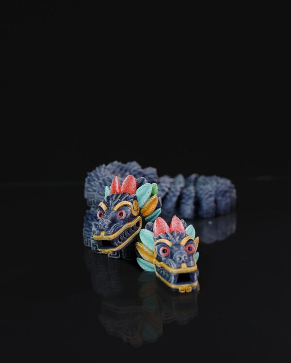 Quetzalcoatl Two Headed Dragon - Aztec Art | 3D Printed Sculpture, Unique Home Decor, Mythical Creature, Gift Idea, Ancient Culture | Decorative Piece