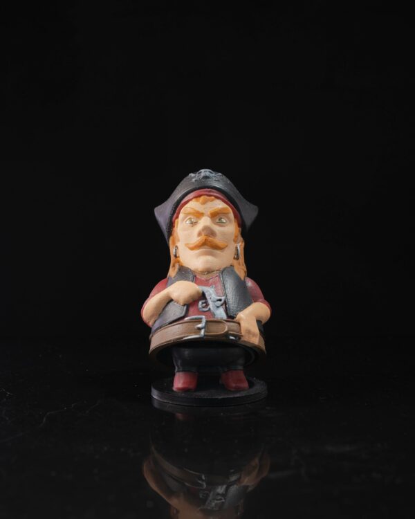Buccollapsible #2: Hawkeye Jack | Art | A Pirate's Chest Sculpture, Unique Home Decor, Pirate Lore, Gift for Collectors, Nautical Art
