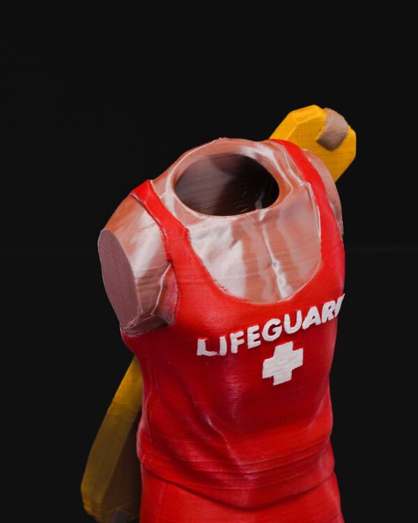 Lifeguard Body Vase - Male | Unique Male Shaped Vase, Decorative Pot, Summer Home Decor, Fun Planter, Nautical Decor, Gift Idea, Beach Themed, Ocean Inspired