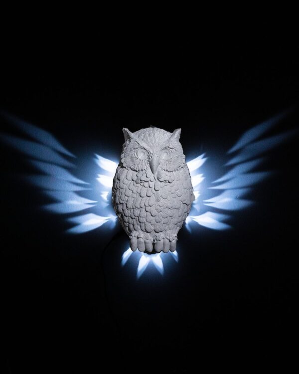 Day Owl Wall Light | Unique Owl Lamp, Home Lighting Decor, Woodland Wall Art, Personalized Gifts, Nature Inspired, Home Accessories
