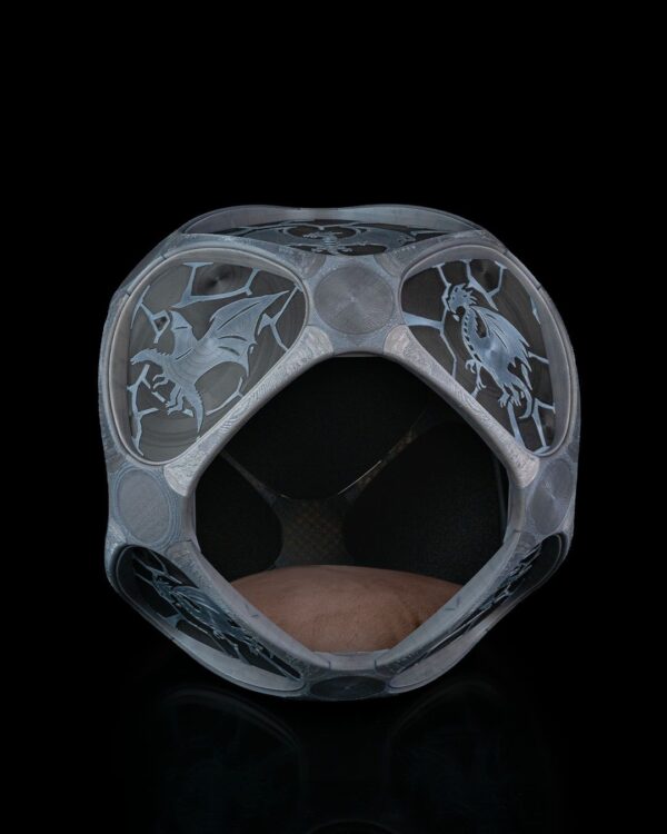 Dragon Pattern Pet House | Cozy Pet Pod, Dragon Design, Unique Pet House, 3D Printed Pet Furniture, Amazing Pet Decor | Home for Pets