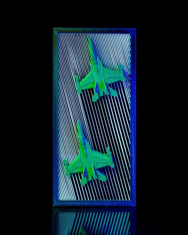 Fighter Jets - Bold Art Piece | Stunning 3D Printed Fighter Jet, Aviation Sculpture, Military Decor, Art for Enthusiasts | Unique Home Decor