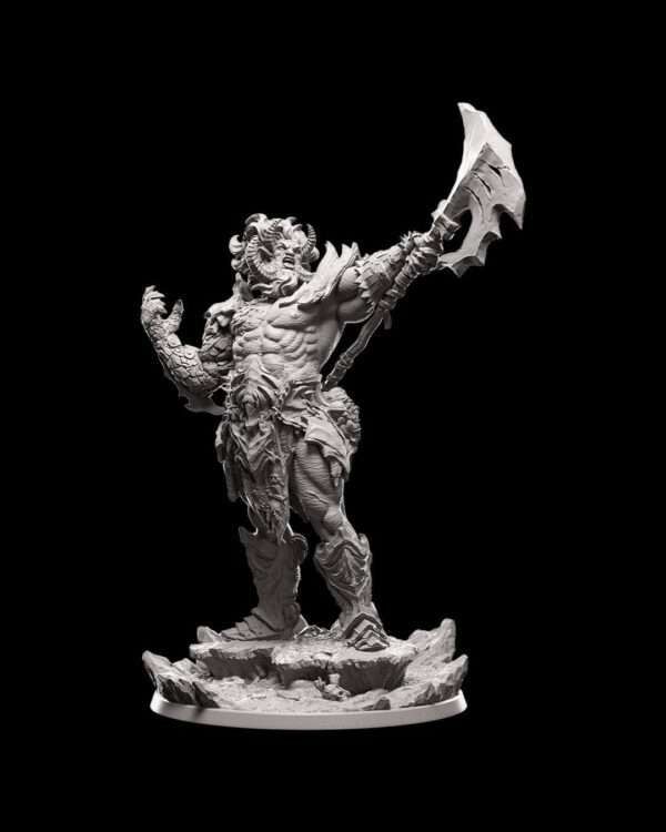 Fire Giant | Miniature | Ice and Fire | D&D Tabletop Game Decor | RPG Game Piece | Fantasy Model | Unique Gift | Collectible Figure