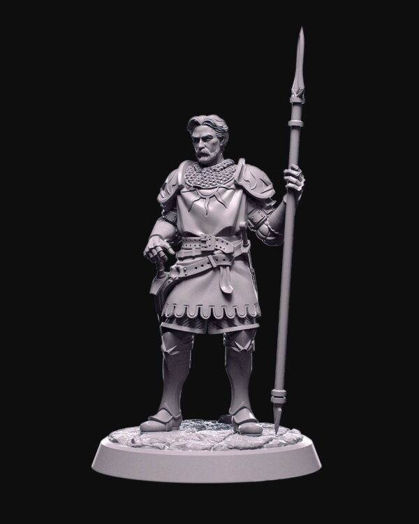 Goldenkeep Guard - Miniature Demon | Castle Defense Figure, Tabletop RPG Mini, Fantasy Miniature, D&D Mini, Roleplaying Game 3D Print