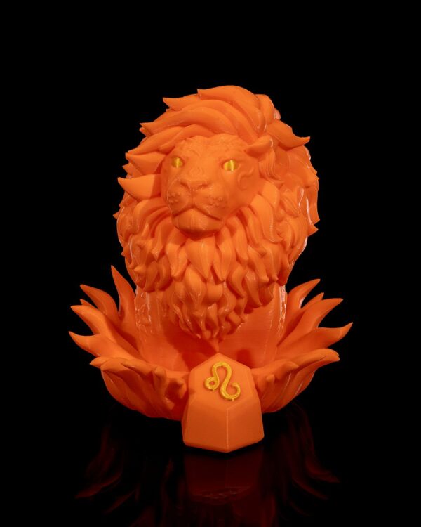 Leo Zodiac Charm | Astrology Pendant, Leo Star Sign, 3D Printed Pendant, Personalized Gift, Zodiac Jewelry, Handmade Charm, Unique Accessory