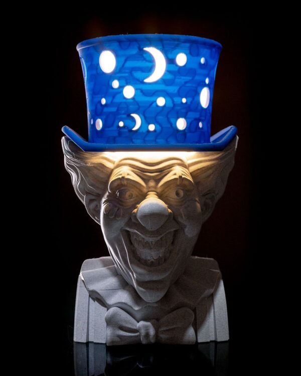 Mad Hatter Lamp | Dark Circus Home Decor | Unique Lighting | Quirky Table Lamp | Alice In Wonderland | Whimsical Character Design