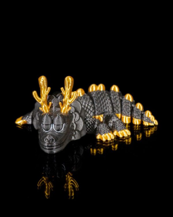 Mu Long Zai - Art | The Dragon Dance | 3D Printed Dragon Sculpture, Unique Home Decor, Asian Culture Art, Traditional Chinese Dance Collector's Item