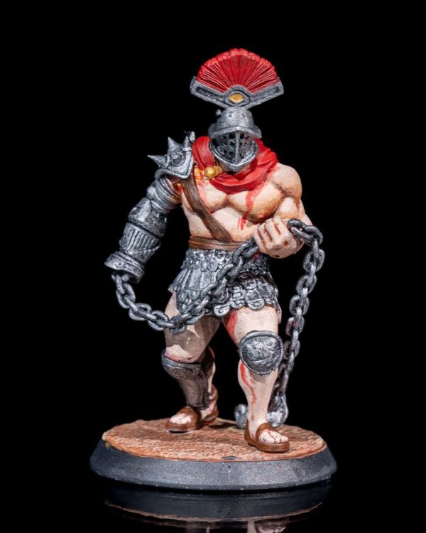 Murmillo - Miniature Gladiator | Detailed 3D Printed Murmillo Figurine, Roman Warrior, Gladiatorial Sculpture, Battle Decor, Collectible Miniature
