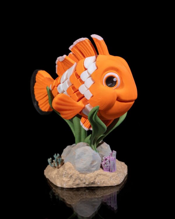Nestor, the Clownfish - Unique Tabletop Game Toy | Fisherman Retold Stories, Ocean Decor, Kids Gift, Fun Playtime, Underwater Adventure
