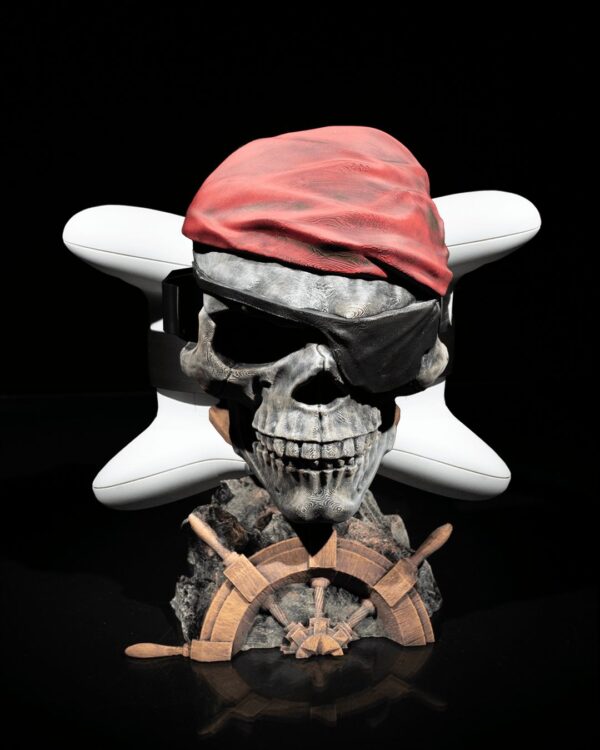 No to Piracy Controller Holder | Gamer Gadget | 3D Printed | Unique | Gaming Decor | Desk Accessory | Custom Holder | Gift Idea