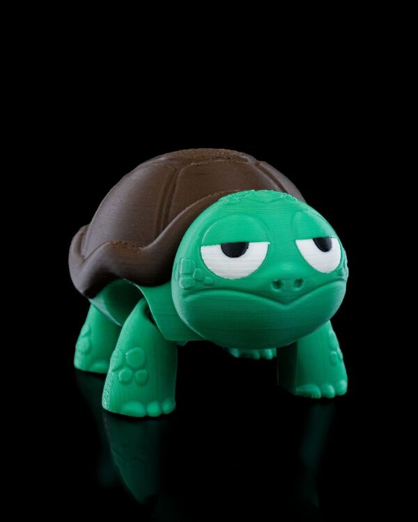 (Not) Surprised Turtle - Fun 3D Turtle Bust | Unique Animal Decor, Funny Tabletop Sculpture, Gift for Kids, Turtle Figure | Expressive Turtle Art