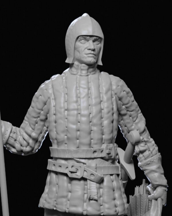 Ravenhold Infantry 02 | Detailed Miniature Figure | Siege of Ravenhold | Fantasy War Game | Tabletop RPG | Collectible Miniature | Gaming Accessories