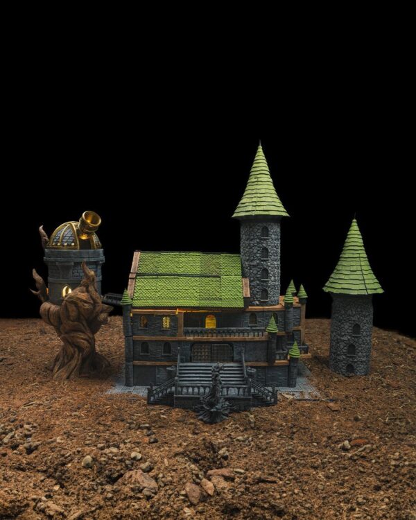 Scholar’s Tower - Miniatures | The Bestiarium of The Mad Scholar | Fantasy Decor | Unique Art | Collectible Figures | Home Decor