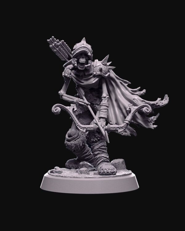 Skeleton Archer - Miniature Demon | Unique 3D Printed Figure, Tabletop Game Miniature, D&D Character, Fantasy Decor, Gothic Art | Perfect Gift for Gamers