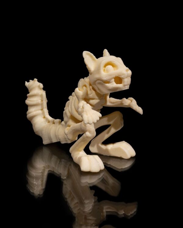 Skeleton Squirrel | Unique Tabletop Game Accessory | Halloween Decor | Pet Skeleton Figurine | Tabletop Toys | Fun Gift | Quirky Home Decor | Spooky Decoration