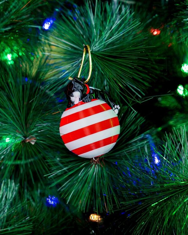 Sleeping Dog Christmas Ornament | Cute Pup Holiday Decor | Dog Lover Gift | Xmas Tree Ornament | Seasonal Decoration