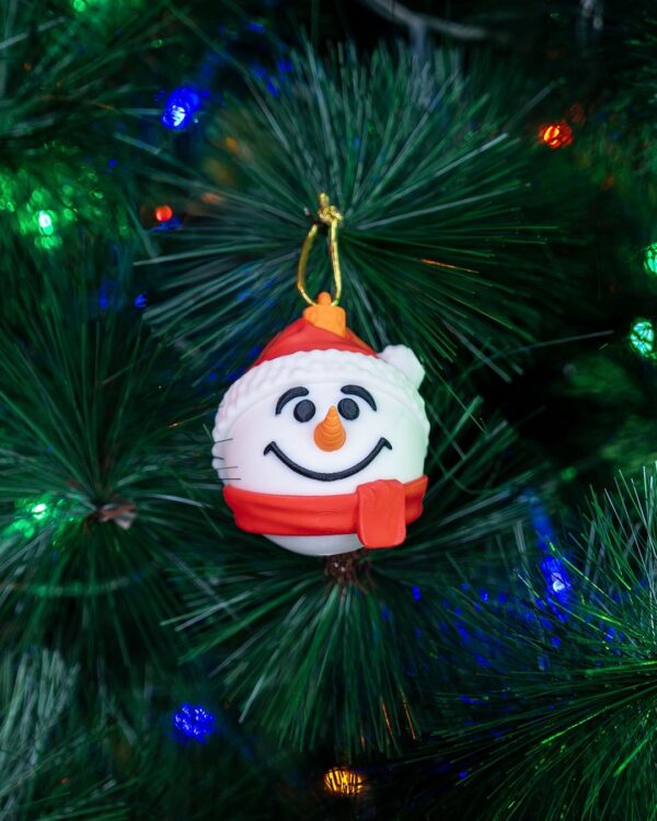 Snowman Christmas Ornament - Seasonal | Xmas Tree Ornaments, Holiday Decor, Unique Gift, Handmade, Winter Decoration, Festive