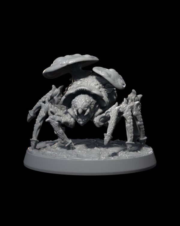 Spidershroom 2 | Miniature Night Blade Sculpture | Unique Fungi Art | Home Decor | Fantasy Art | Collectible Figure