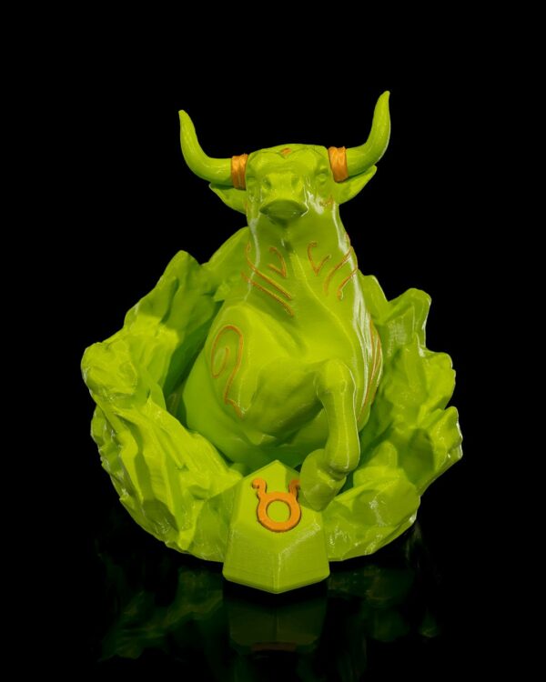 Taurus Zodiac Charm | 3D Printed Bull Pendant | Astrology Jewelry | Unique Gift | Taurus Art | Home Decor | Zodiac Sign