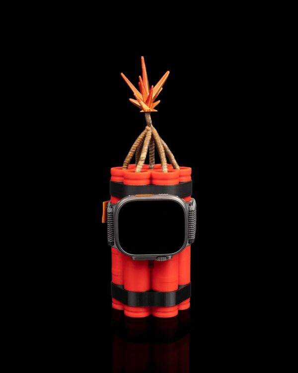 Time Bomb Apple Watch Charging Dock | Creative Gadget | Unique Desk Accessory | Must-have for Tech Enthusiasts | Stylish & Functional | Perfect for Home or Office | Ideal Gift for Apple Watch Users | Enhance Your Desk Space | Stylish and Unique Design | Durable & High-Quality | An Eye-catching Piece | Blend of Art & Utility | A Fun Twist for Charging | Suitable for All Apple Watches | An Innovative Addition to Your Tech Setup | Craftsmanship Meets Functionality | Make Charging Fun!
