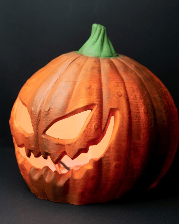 Pumpkin Helmet | Seasonal Decor | Halloween Costume | Fun Accessory | Unique Gift | 3D Printed Pumpkin Helm