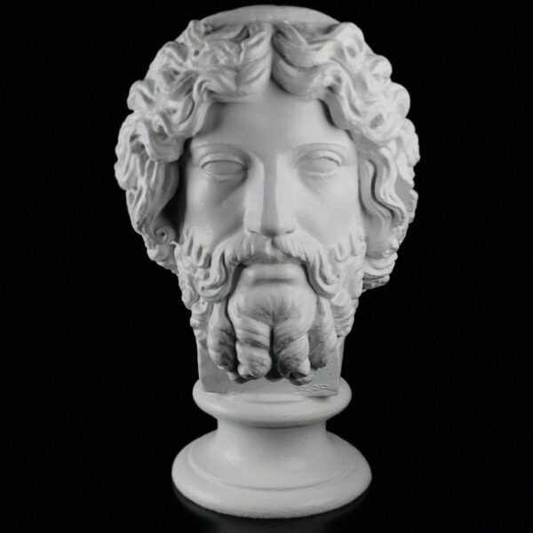 Bearded Deity - Zeus Bust Head | Statues | Bust Sculpture | Greek Mythology | Home Decor | Unique Gift | Artistic Decoration | Ancient Greek Art