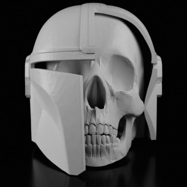 Mandalorian Skull | Die Mandalorian | Statues | Skulls | Star Wars Inspired Art | Unique Gift | Home Decor
