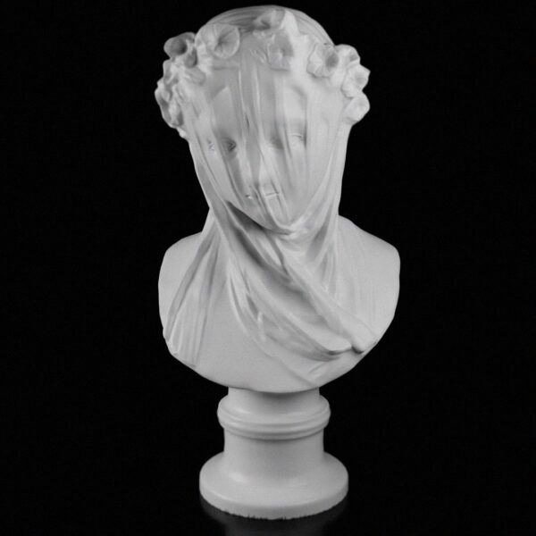 Veiled Lady at the Minneapolis Institute of Arts, USA | Elegant Veiled Lady Bust, Marble Sculpture, Classical Statue, Antique Art, Home Decor, Museum Replica, Handmade Bust