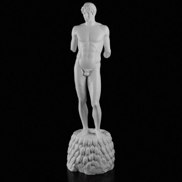 Omphalos Apollo Glitch | Ancient Greek Statue, Apollo of Omphalos, Mythical Figure, 3D Printed Sculpture, Unique Home Decor | Historical Art